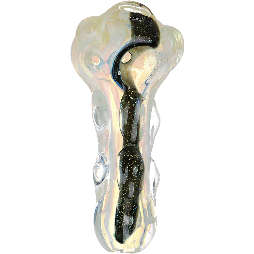 Photograph of product: Bumpy Ride Dichro Stripe Spoon Pipe - 3.75"
