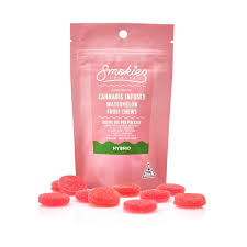 Photograph of product: Infused Watermelon Chews (10mg/100mg) (Smokiez)