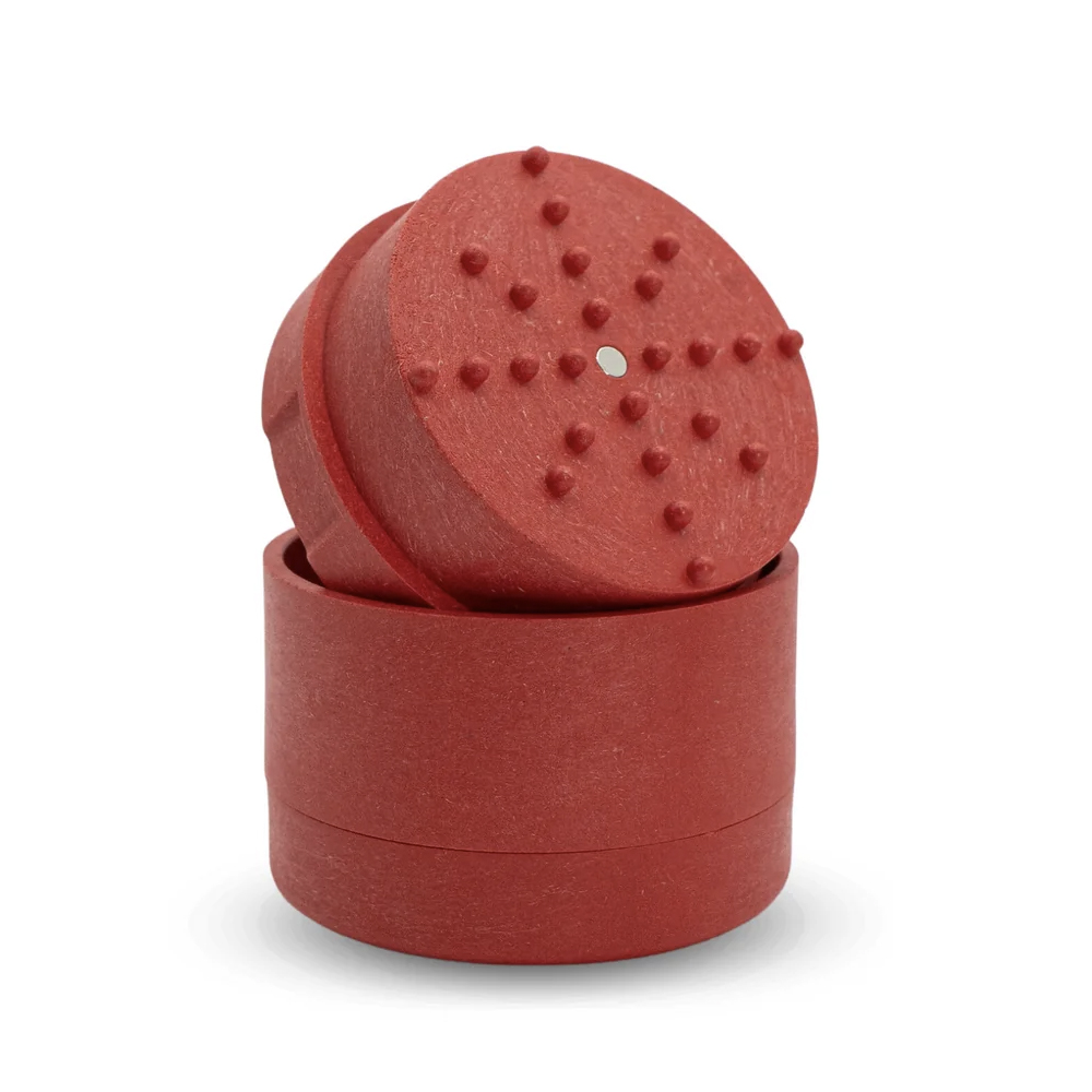 Photograph of product: 3-PIECE HEMP GRINDER (RED)