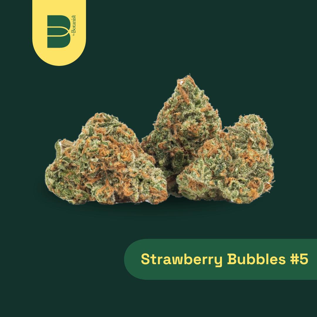 Photograph of product: Strawberry Bubbles #5 Whole Flower 3.5g