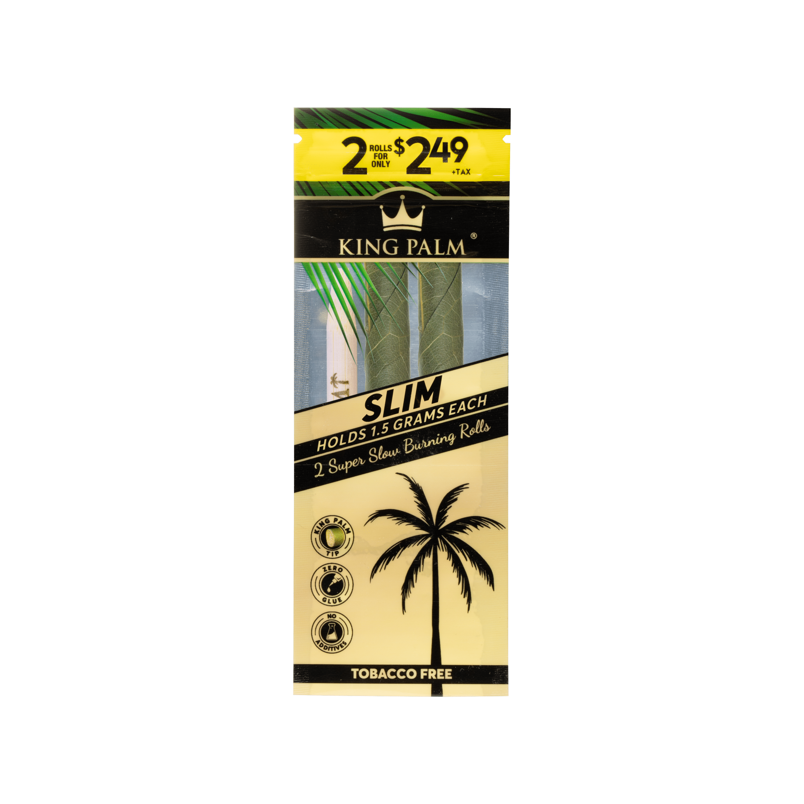 Photograph of product: King Palm  Pre-rolled Cones  2pk Slim  1.25g  $3 *Tax Included