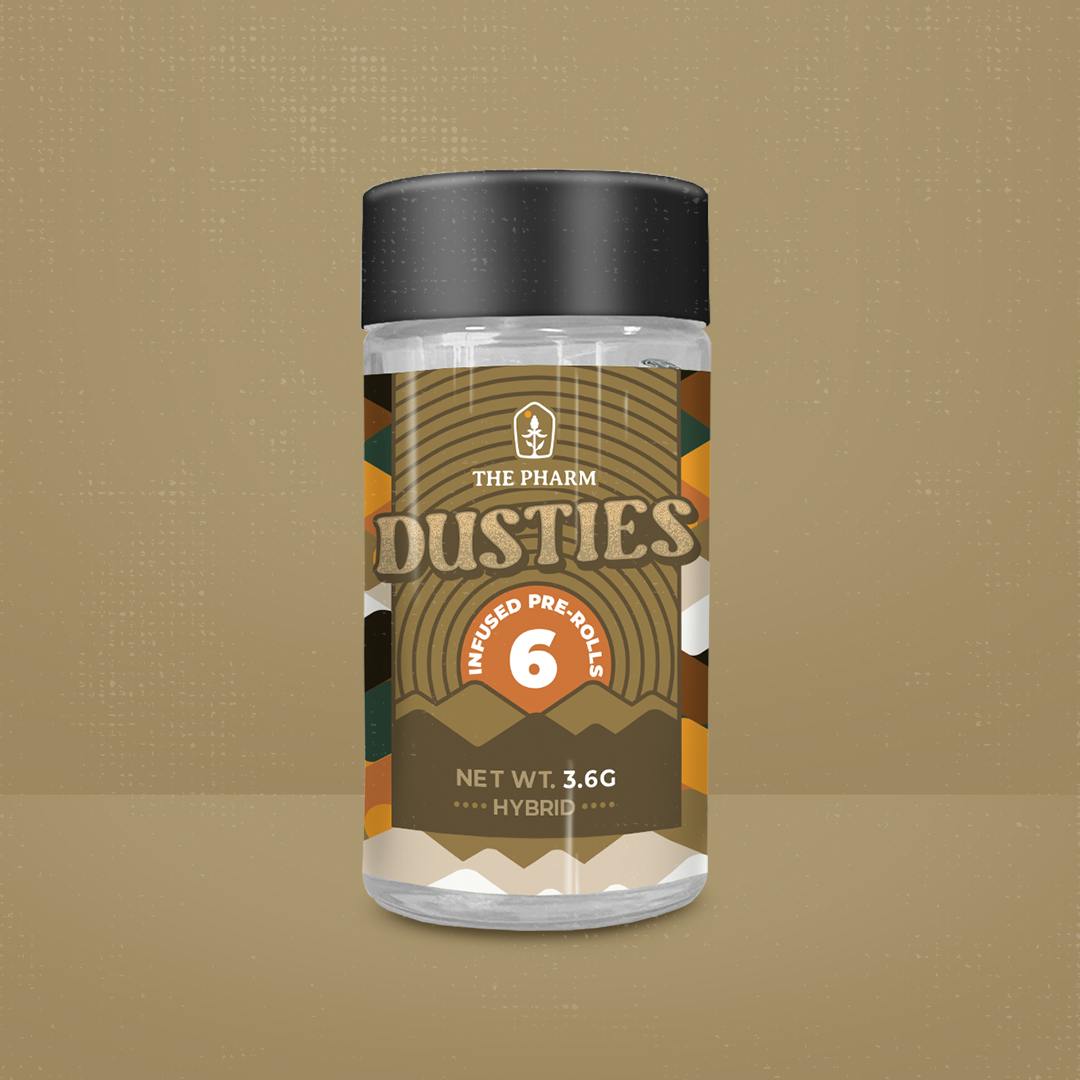 Photograph of product: Dusties Infused Preroll Jar Horchata 3.6g