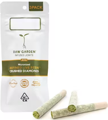 Photograph of product: Gravy [S] - LR Crushed Diamond Prerolls 3PK
