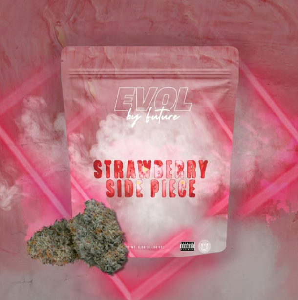 Photograph of product: EVOL | Strawberry Side Piece | Flower - 3.5g