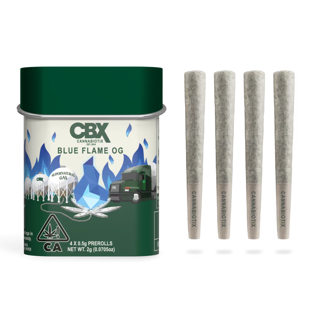 Photograph of product: BLUE FLAME OG 4PK