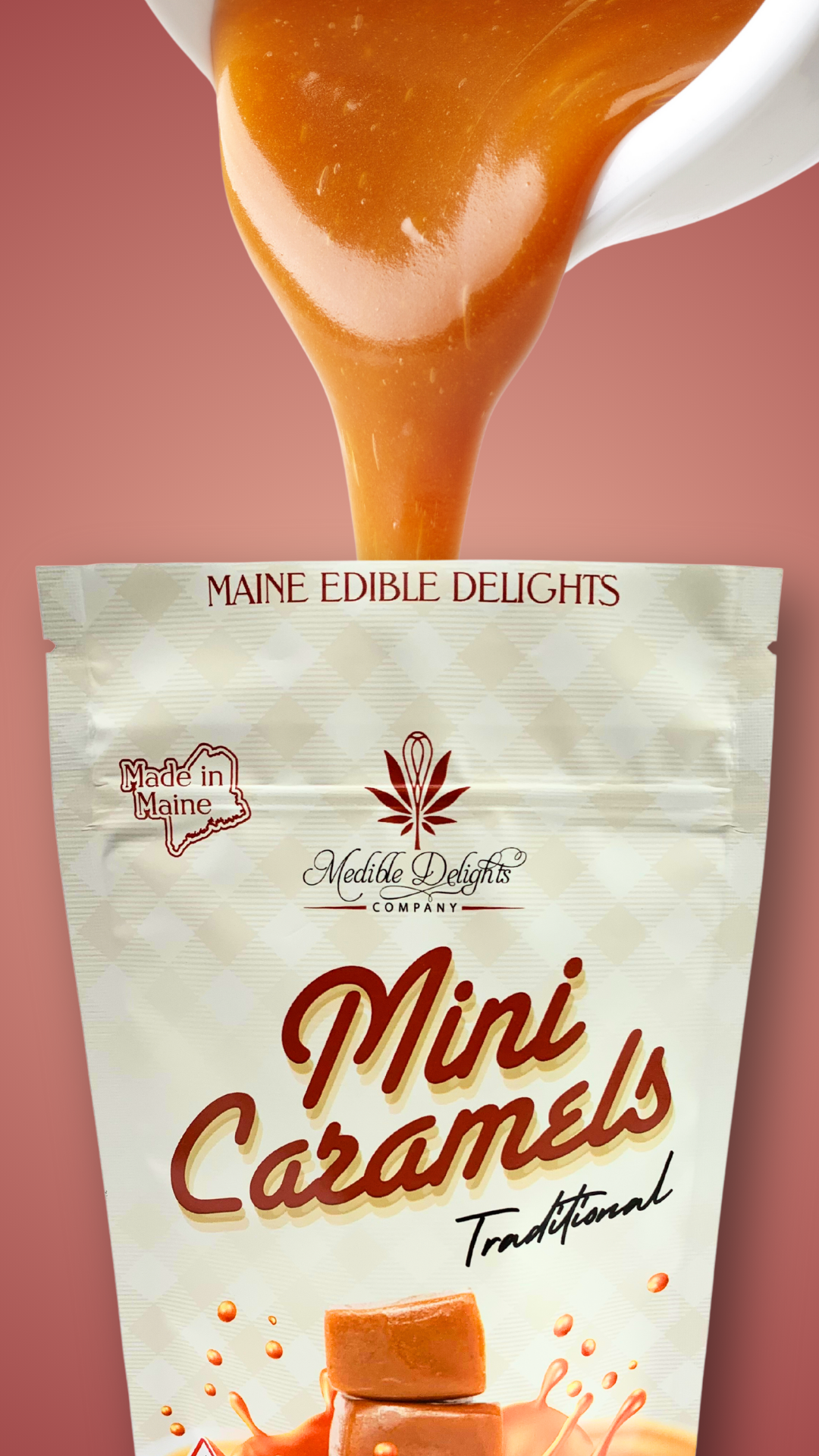 Photograph of product: Medible Delights 100mg Oui'd Mini Caramels