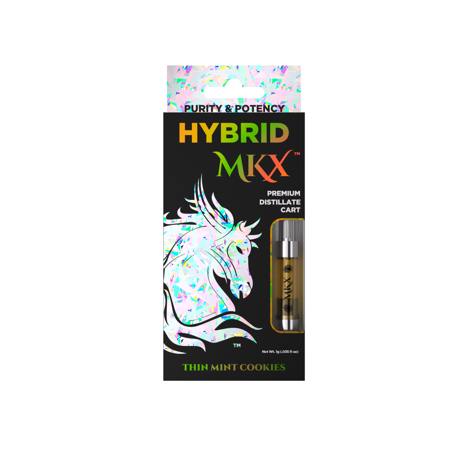 Photograph of product: MKX | 1g Thin Mint Cookie Cart | Hybrid