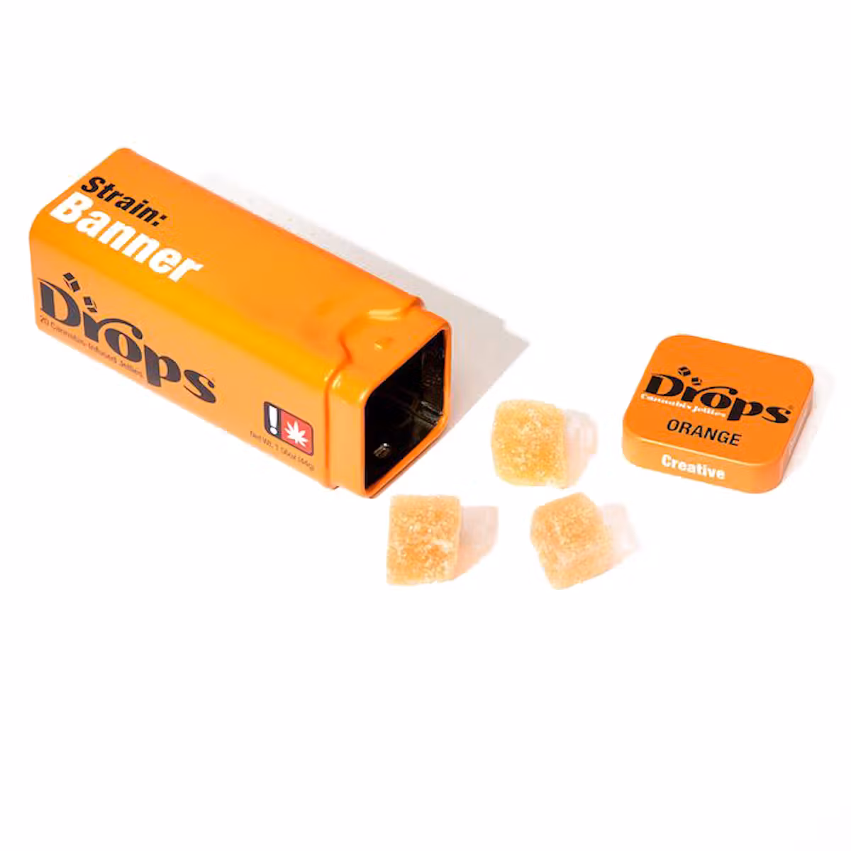 Photograph of product: ORANGE LIVE ROSIN DROPS | 20PK | 100MG