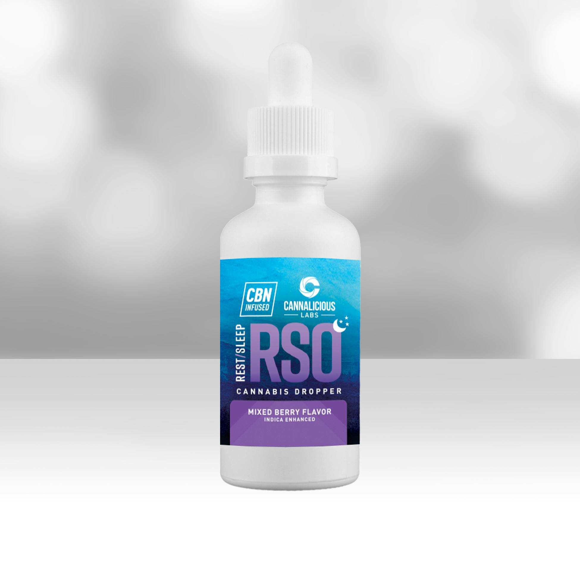 Photograph of Product: Cannalicious Labs - Mixed Berry Rest 200mg RSO Infused Drops