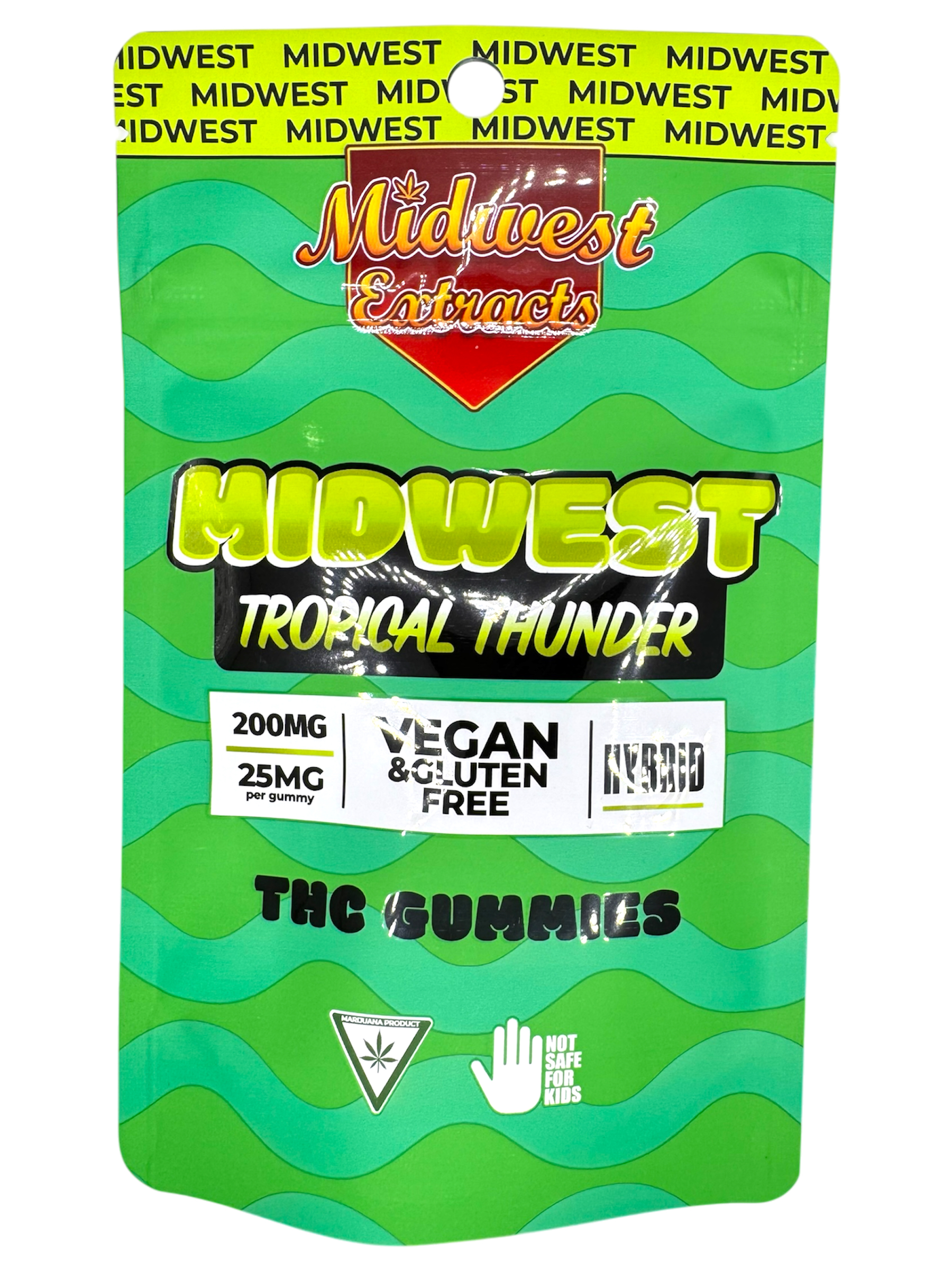 Photograph of product: 200mg Tropical Thunder Vegan Gummies