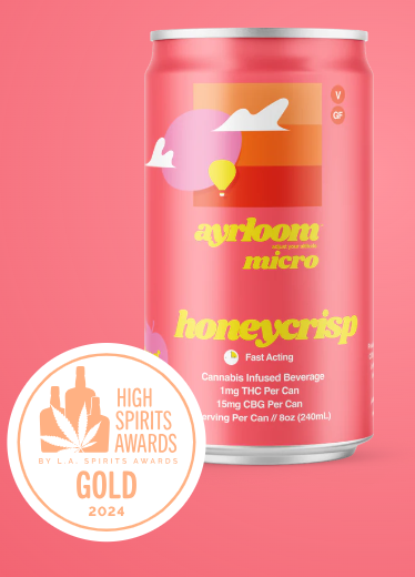 Photograph of product: Ayrloom - Beverage - Honeycrisp - 5mg (1:1) (TH-oui:CBD)