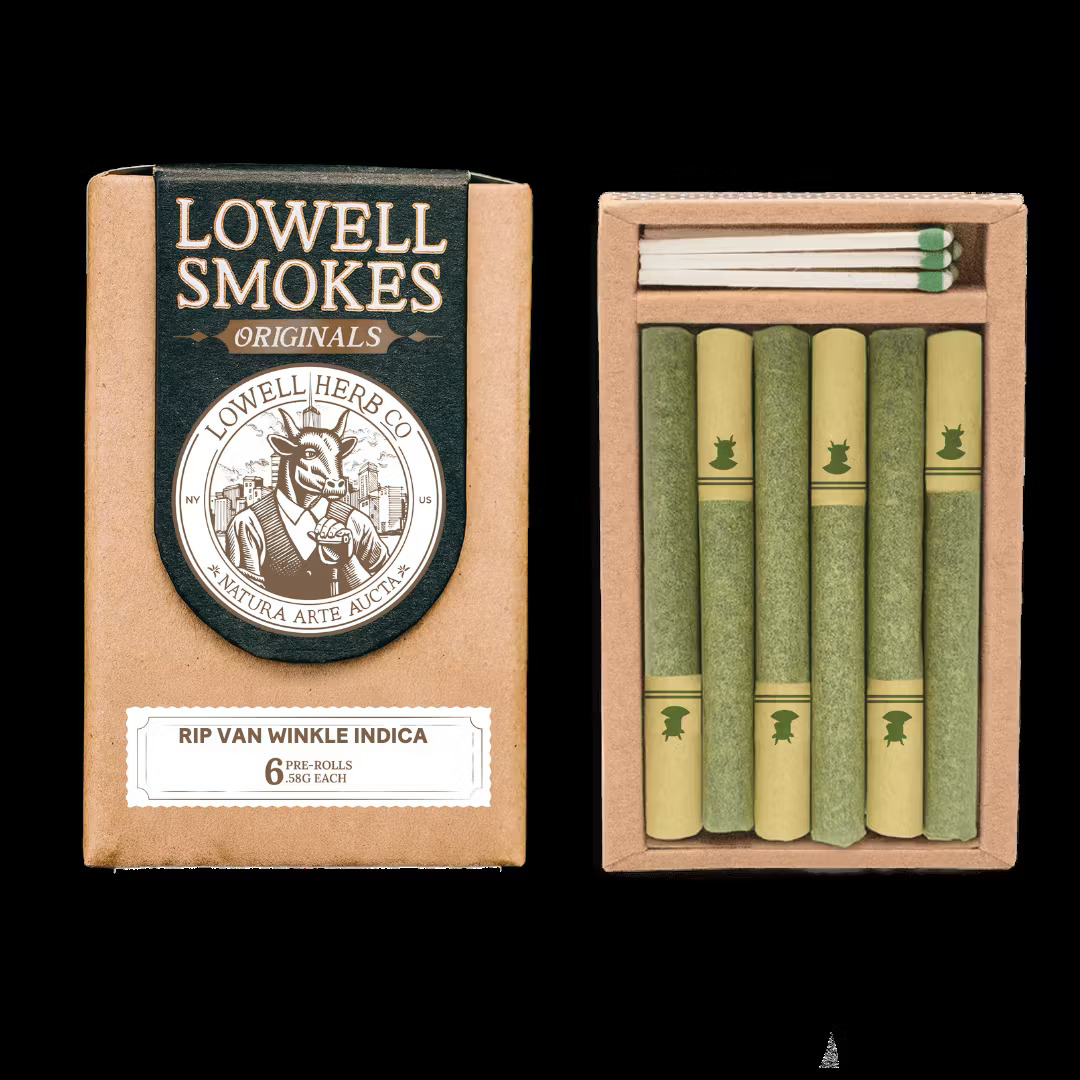 Photograph of product: Rip Van Winkle | 6pk Pre-Rolls | Lowell Herb Co.