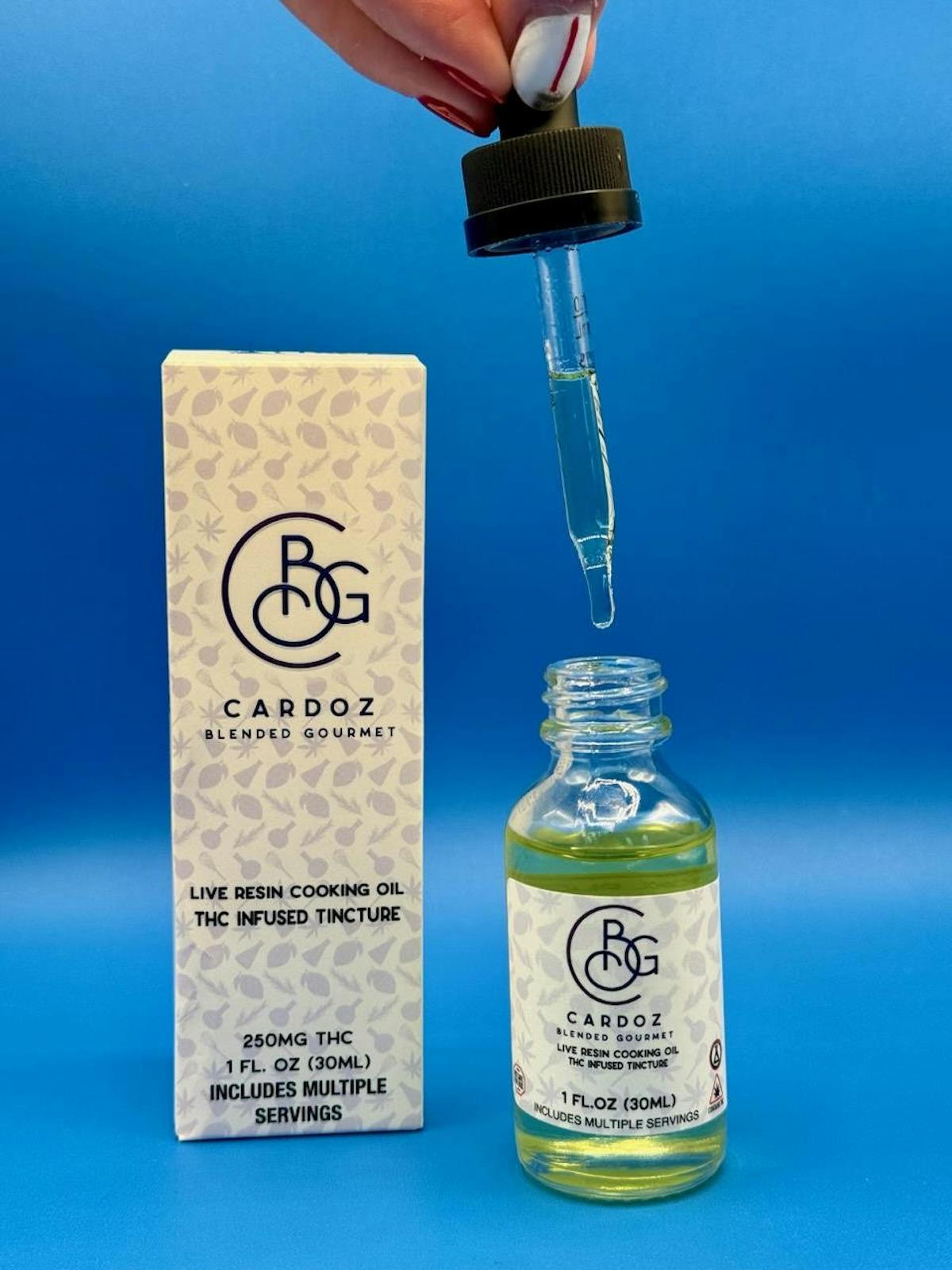 Photograph of product: Cardoz Blended Gourmet | Cookies and Cream Live Resin Cooking Oil | 250mg