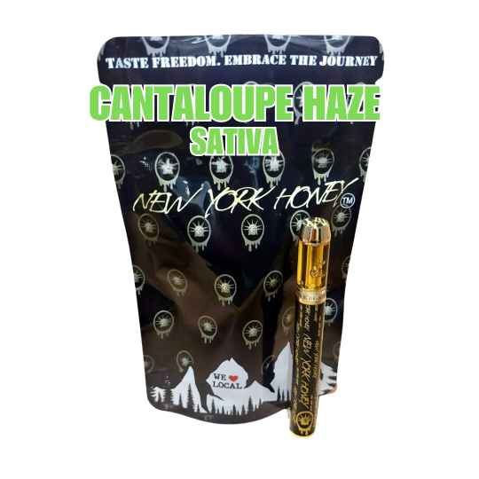 Photograph of product: New York Honey | Cantaloupe | All In One Vape