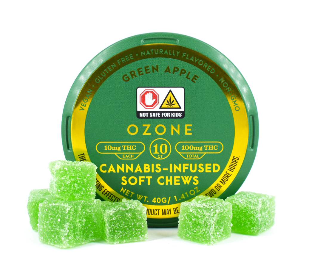 Photograph of product: Green Apple - Gummies- 100mg