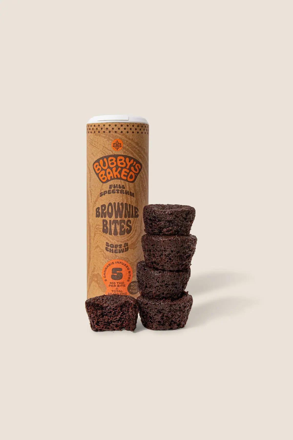 Photograph of product: Bubby's Baked Brownie Bites 5mg 5pc