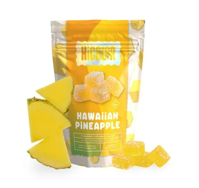 Photograph of product: Hawaiian Pineapple Chews 10mg x 10ct