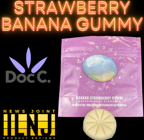 Photograph of product: DR. CONSALTER - BANANA STRAWBERRY GUMMY (1PC) (2:1) (TH-oui:CBN) (150MG) (I)