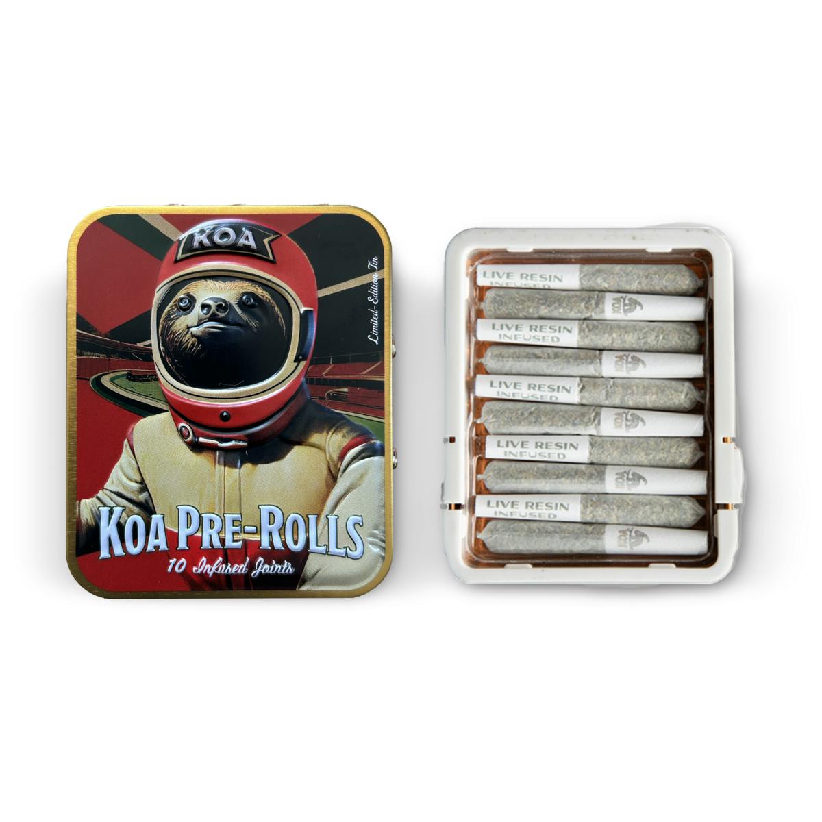 Photograph of product: 10-Pack Maui Wowie (Oui'd) Indoor Live Resin Infused Pre-rolls .35g/3.5g TH-oui:44% $44