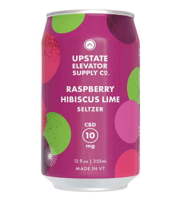 Photograph of product: UES -Raspberry Hibiscus Lime Seltzer 355ml (12oz)
