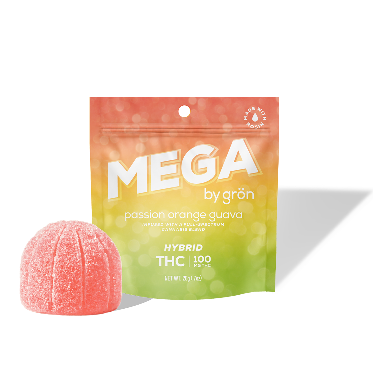 Photograph of product: Gron | Passion Orange Guava MEGA | 100MG