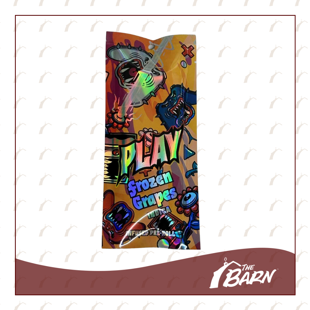 Photograph of product: Play 1.2g Infused Preroll - Frozen Grapes - REC