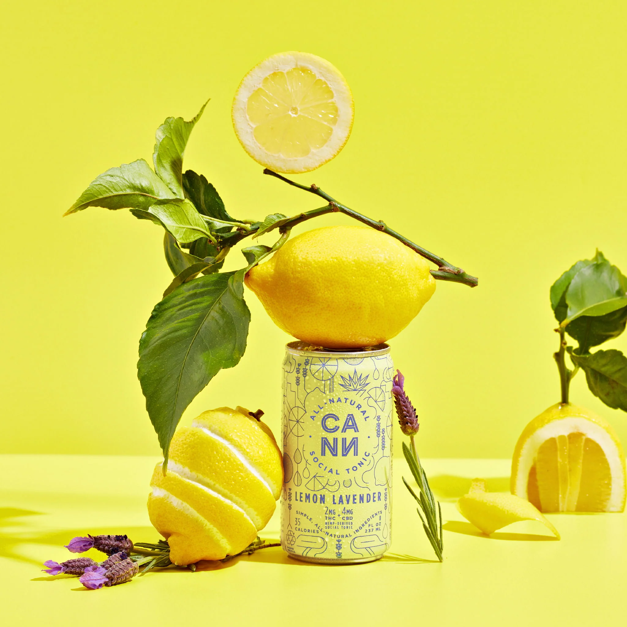 Photograph of product: Cann - Lemon Lavender 8oz (2mg THC 4mg CBD)