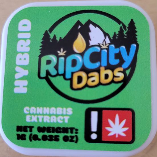 Photograph of product: Rip City Dabs Cured Resin 1g: White Runtz - 