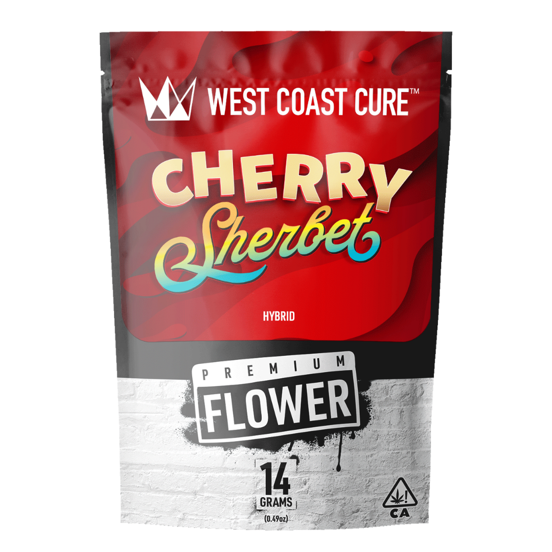 Photograph of product: West Coast Cure - Cherry Sherbet (Hybrid) Flower 14g