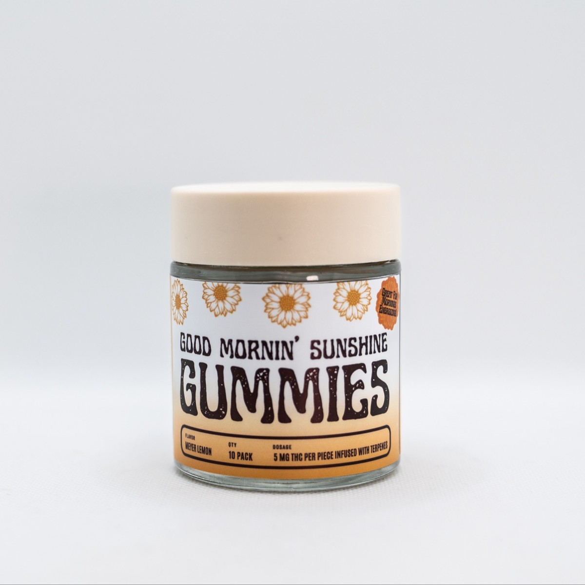 Photograph of Product: Highly Rooted - 5mg Hash Gummies - Good Morning Sunshine