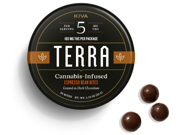 Photograph of product: Dark Chocolate Espresso Terra Bites 5mg 20pk (100mg)
