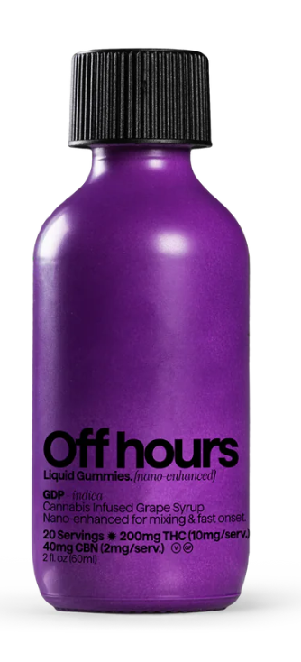 Photograph of product: Off Hours | Granddaddy Purp Syrup | Edible | 200mg