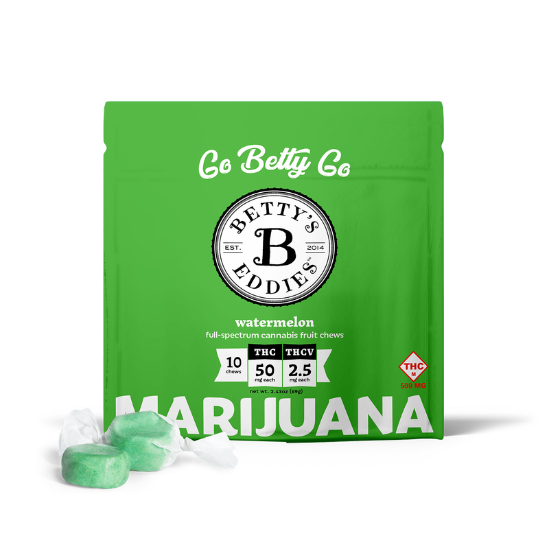 Photograph of Product: Strawberry Lemonade | 2:1 | THC:CBG | 100mg | Fruit Chews | Betty's Edibles