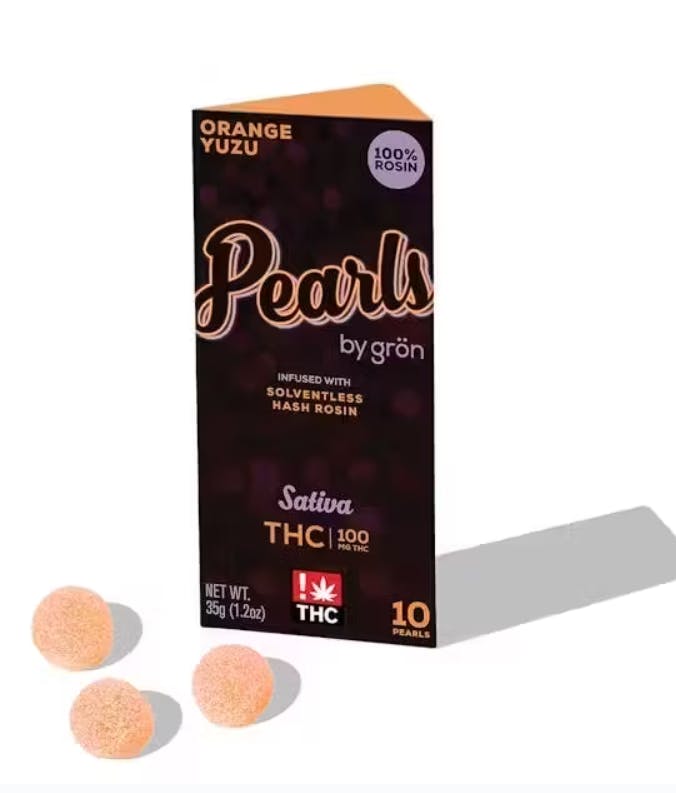 Photograph of product: Gron | Orange Yuzu | Oui'd | Solventless au chocolat Rosin | Edibles | 100mg