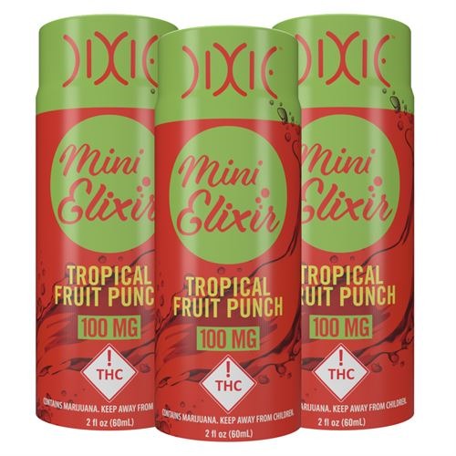 Photograph of product: Dixie Mini Elixir - Tropical Fruit Punch 100mg