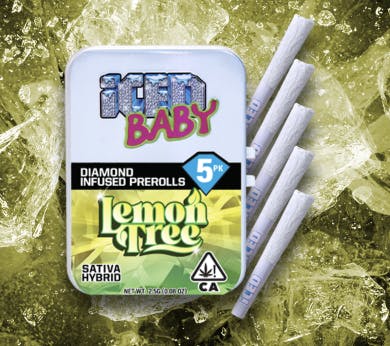 Photograph of product: Lemon Tree Diamond Infused Prerolls 0.5g | 5pk | 2.5g - Sales Floor