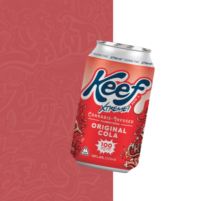 Photograph of product: (Drink) Keef | Original Cola Infused Soda 100mg (12oz) - Hybrid