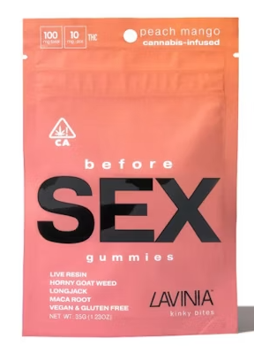 Photograph of product: Lavinia - Before Sex Gummy - Peach Mango