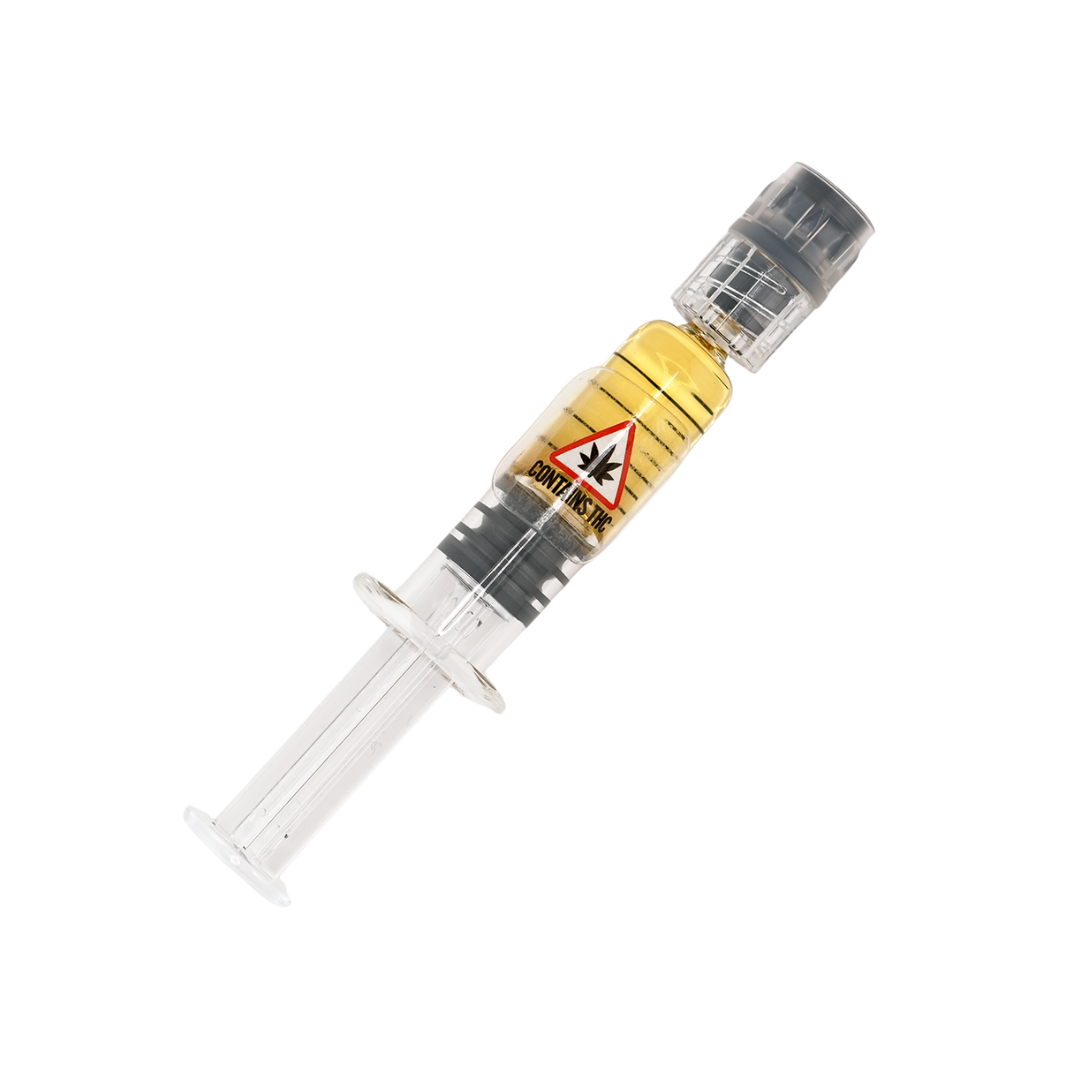 Photograph of product: Lemon OG - 1g Cured Resin Syringe