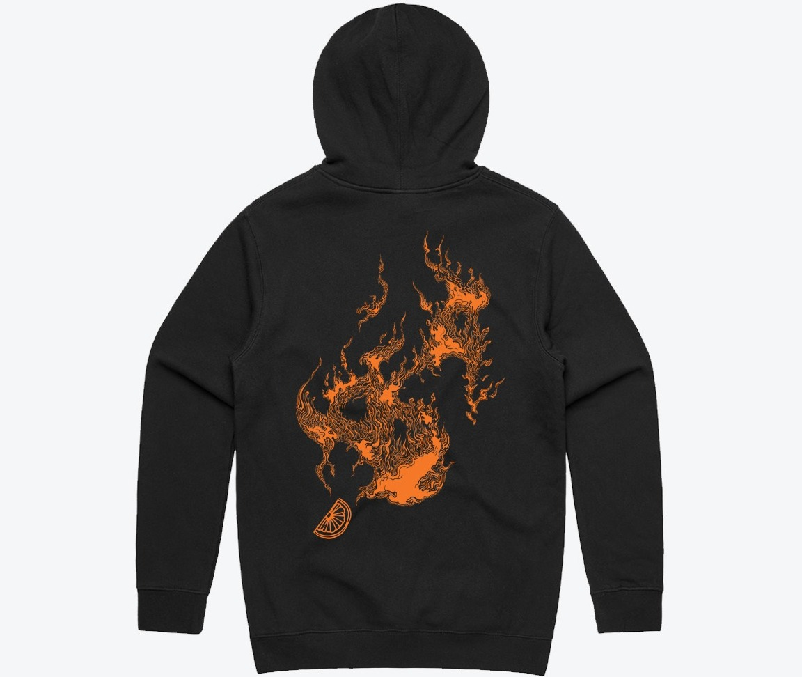 Photograph of product: Blaze Orange Hoodie 2XL