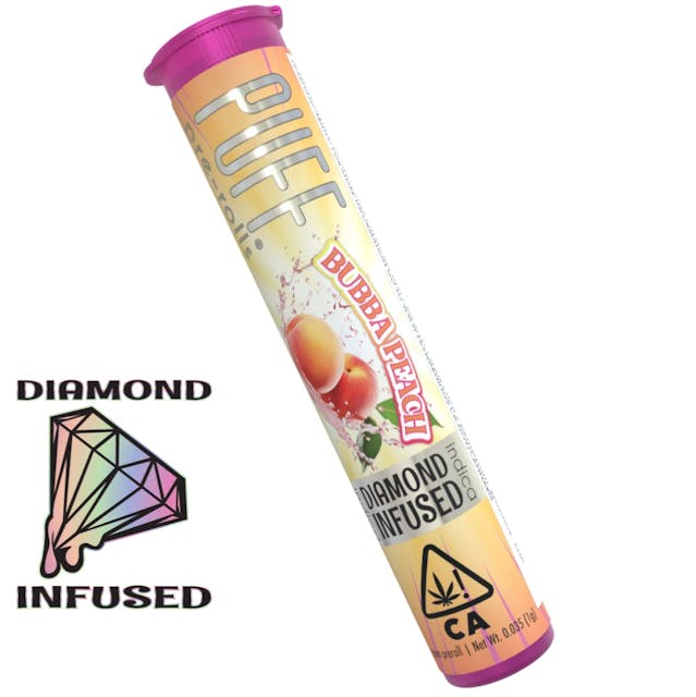 Photograph of product: Bubba Peach - Oui'd Infused Pre Roll [1g] - 