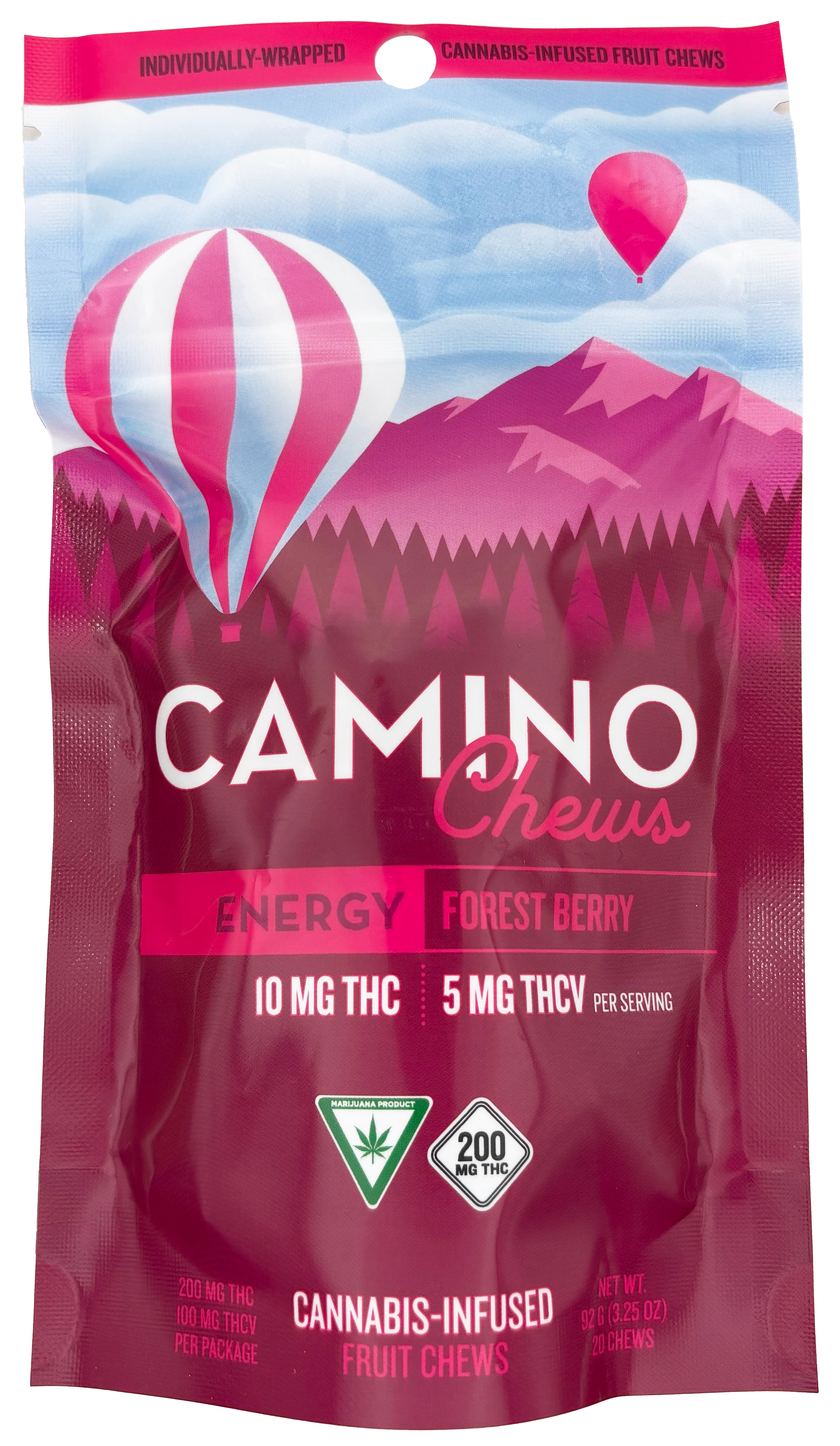 Photograph of product: Forest Berry | Chew Edible | 200mg TH-oui/100mg TH-ouiV