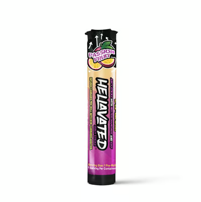 Photograph of product: .75G Hellavated Juicy Stickz Infused Pre-roll - Passion Fruit
