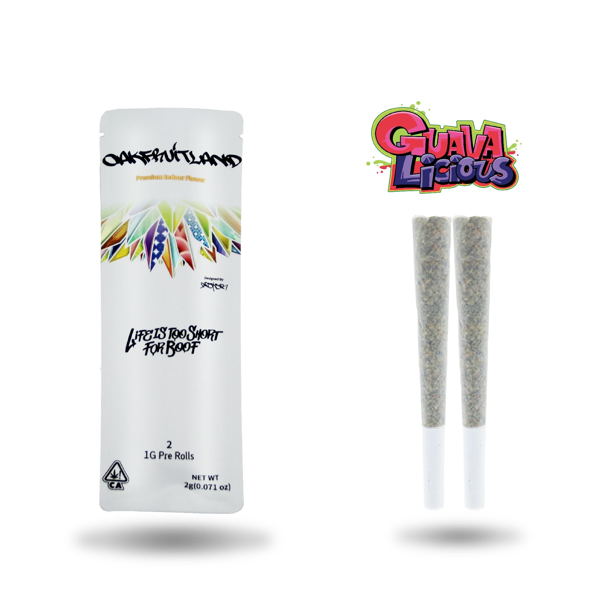 Photograph of product: Guavalicious 2g Dual Pre-Roll Pack - Oakfruitland