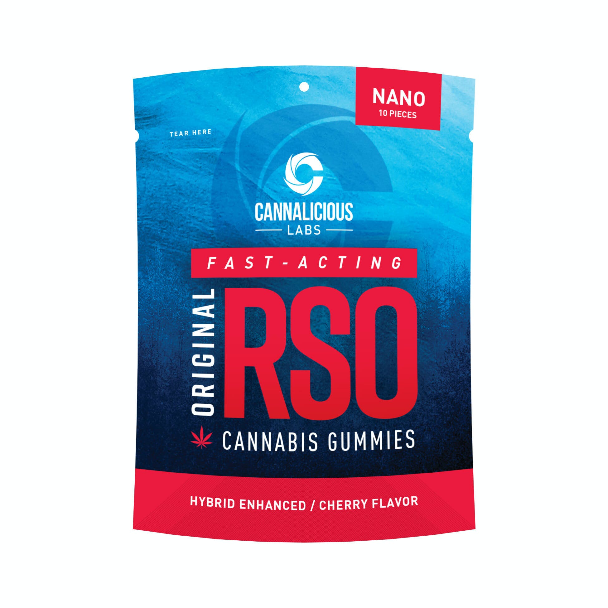 Photograph of product: Cannalicious | Cherry | 200mg RSO Gummies | REC
