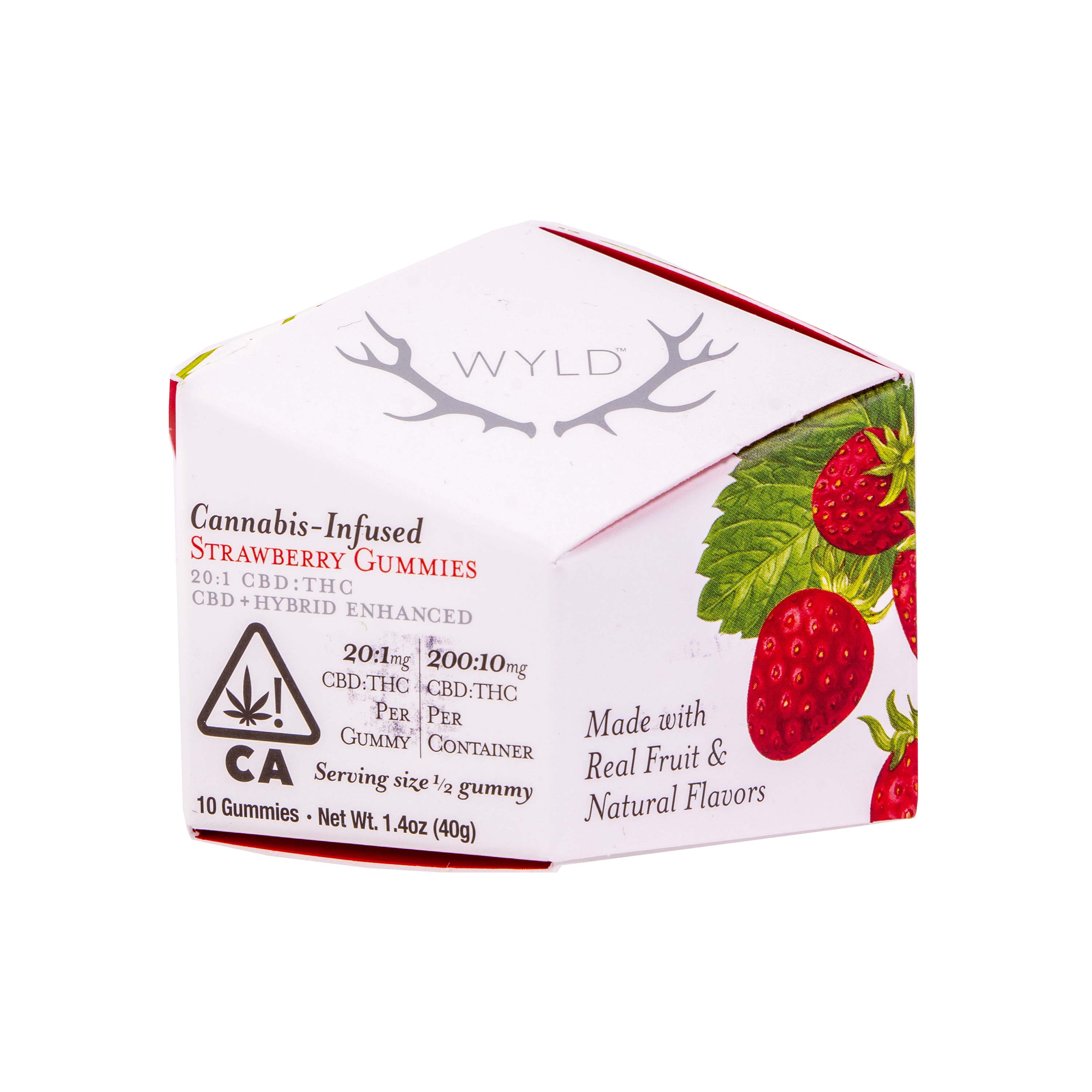 Photograph of product: Wyld | Strawberry Gummies (20:1 CBD:TH-oui - 210mg Total)