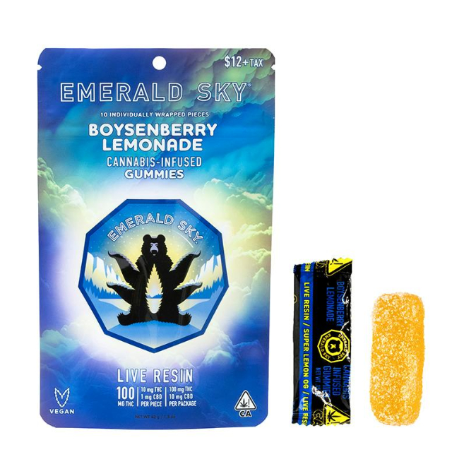 Photograph of product: Boysenberry Lemonade (100mg/10pc) Live Resin Gummies [H]