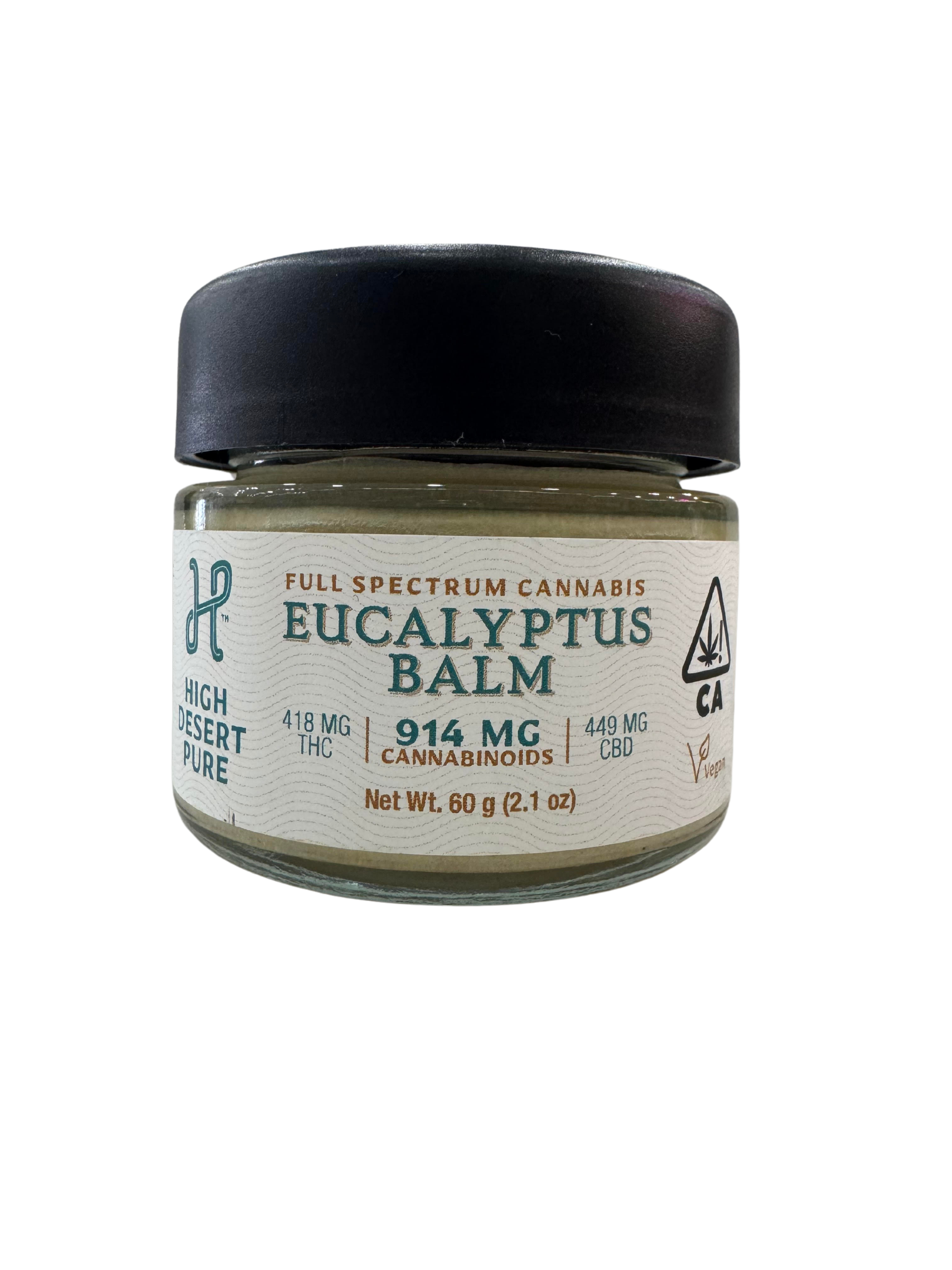 Photograph of product: High Desert Pure 1:1 Eucalyptus Balm 446MG