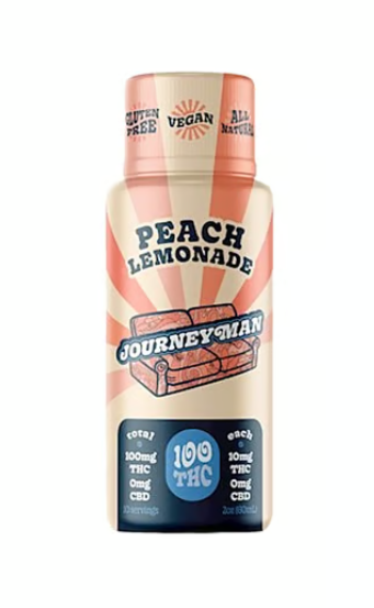 Photograph of product: Journeyman - Infused Beverage - Peach Lemonade 1pk (100mg)