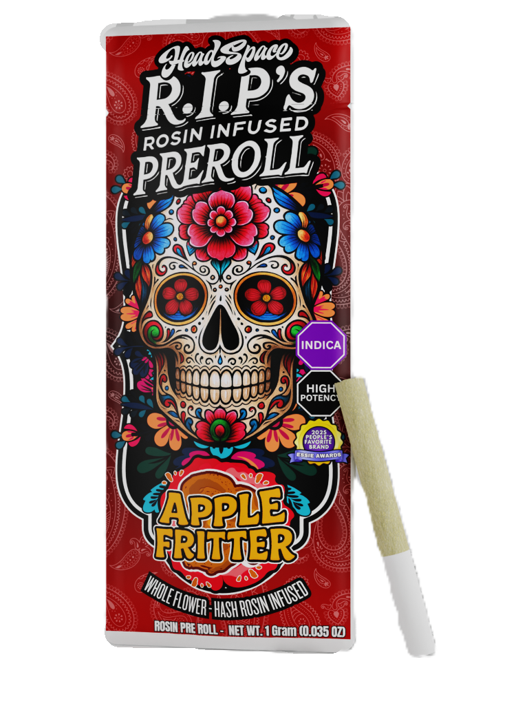 Photograph of product: Apple Fritter Rosin Infused Pre-Roll | 1g | R.I.P